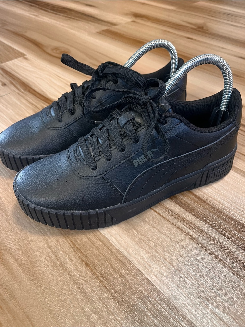 New PUMA Carina 2.0 Shoes Women’s 8.5 Black Sneaker Platform Tennis Shoe No Box